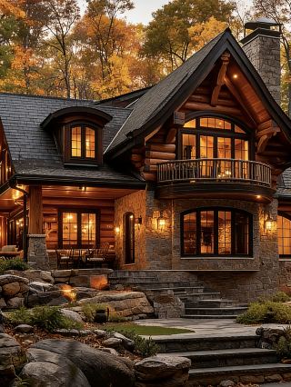 Log Cabins in the North American Wilderness!!