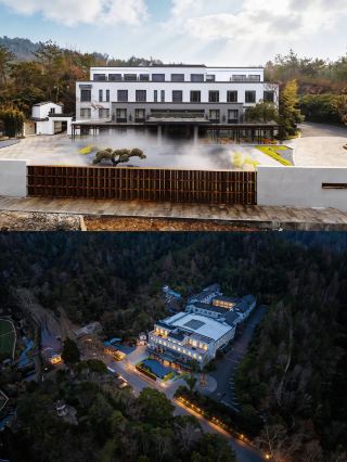 Hidden beside a thousand-year-old temple in Tiantai Mountain is a poetic resort hotel