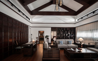 Jinbi Club|Bronze Chinese-style suite 200 m² of space, private courtyard + indoor tea table, bronze and rosewood Chinese-style decor, butler service included, amid the bustle