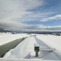 北海道冬季－被雪覆蓋的三笠市與桂澤湖