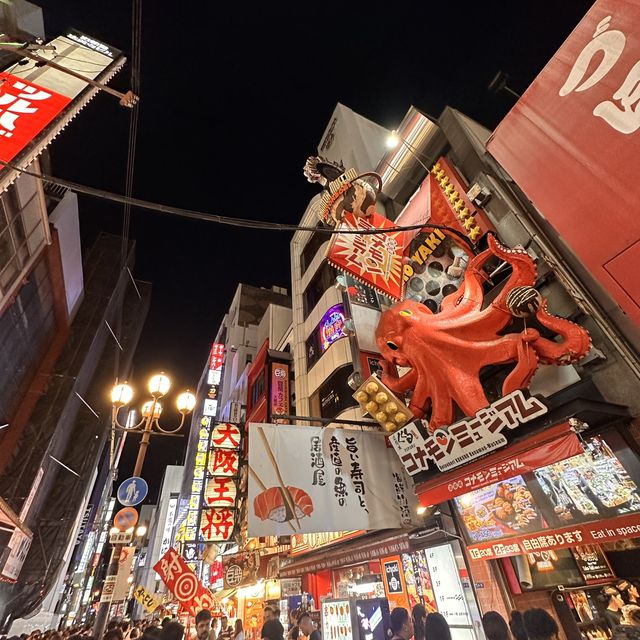 Osaka night lights at the Dotombori