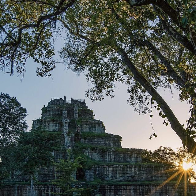 The beauty view of Koh Ker Temple 