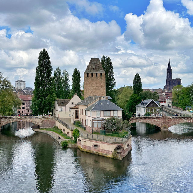 Incredible panoramic view of Strasbourg 