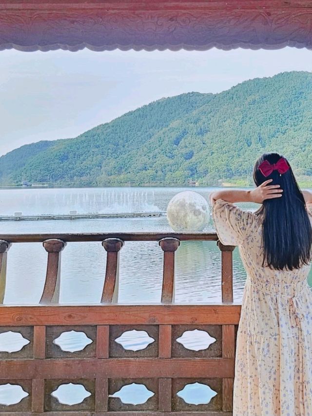송해공원 백세정에서 달구경해요
