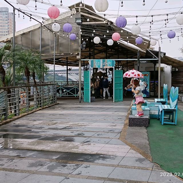 碧潭水灣湖邊享受午餐或晚飯