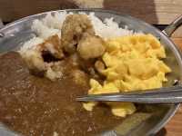 福岡・博多。もつ鍋屋さんのカレーランチ『博多もつ鍋もつ焼き楽天地4階ヨドバシ博多駅』