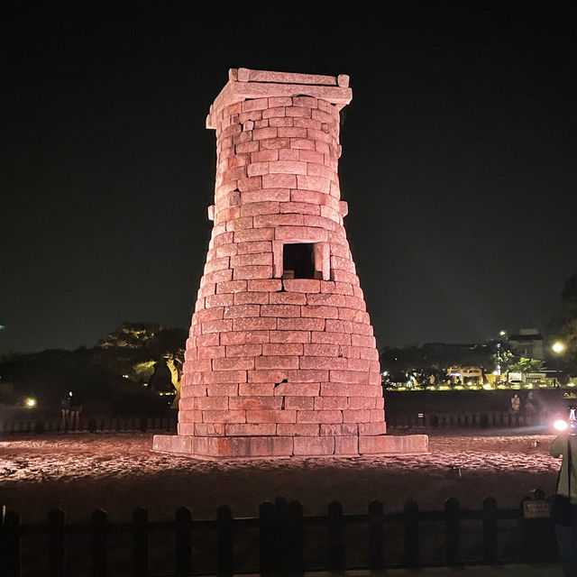 古都を満喫！慶州　東洋最古の天文台【瞻星台】昼と夜