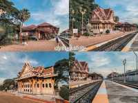 🚞🚞ถ่ายรูปสวยๆที่ @สถานีรถไฟหัวหิน