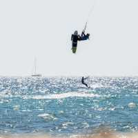 Kitesurfing in Tarifa, Spain