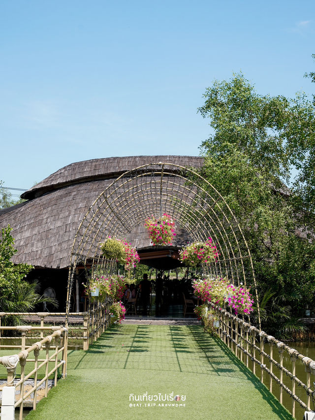 ร้านอาหารและคาเฟ่บรรยากาศร่มรื่นธีมไม้ไผ่