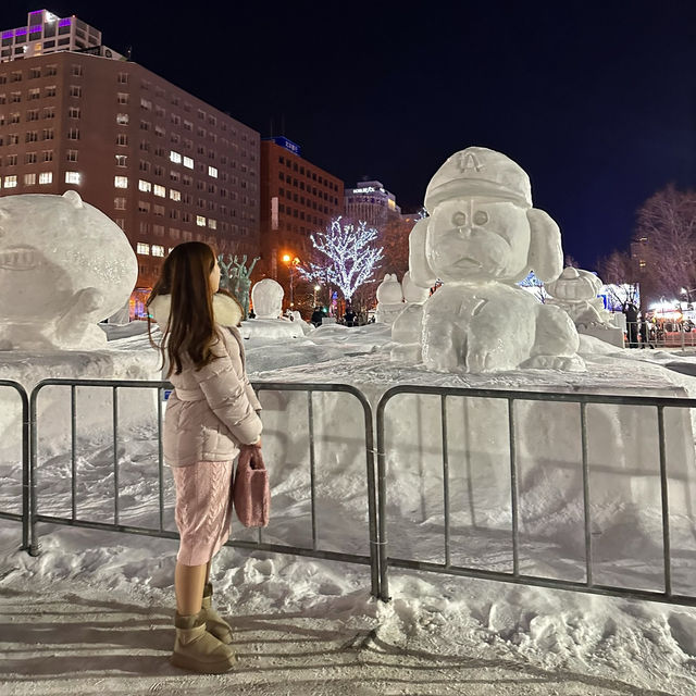 겨울 낭만의 절정, 삿포로 눈축제에서 만나는 눈의 예술❄️
