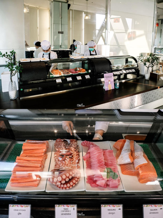 ทานบุฟเฟ่ต์อาหารค่ำบนชั้น 81 ที่ Baiyoke Sky