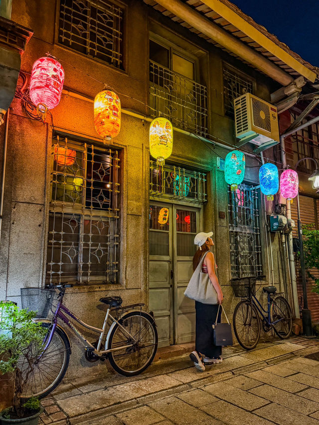 【台南】🏮夜の提灯が彩る幻想的な神農街散策🏮