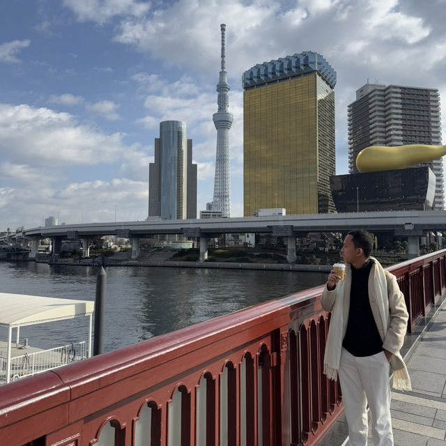 Relaxing with Tokyo Skytree view 🇯🇵