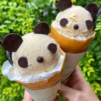 Adorable Panda Crepes at Gelato Pique Cafe🐼❤️