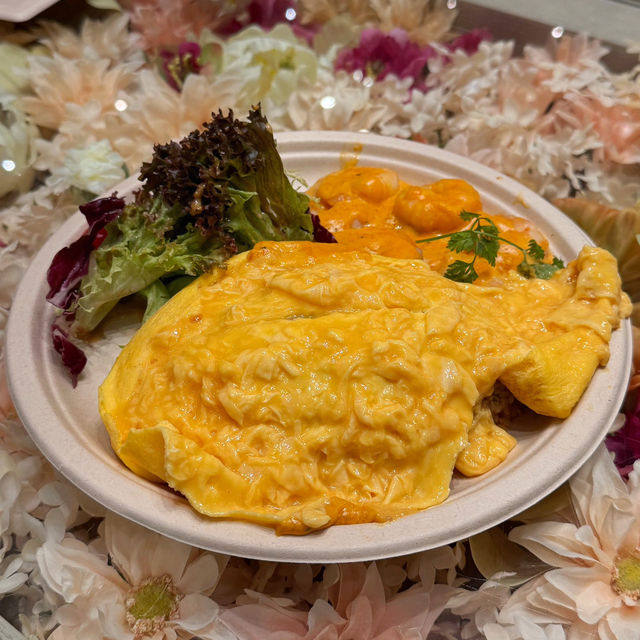 【少女心韓國餐 嫩滑蛋包飯盆栽甜品】