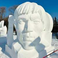 Winter Wonderland: Sun Island Snow Sculpture Spectacle ❄️🏰✨ 