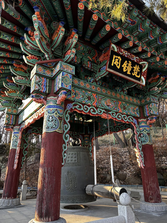 추운데도 절 마당을 스치는 바람 소리를 느낄수 있는 삼성산 보장사🇰🇷