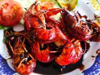 Fresh Seafood at Lake Toba
