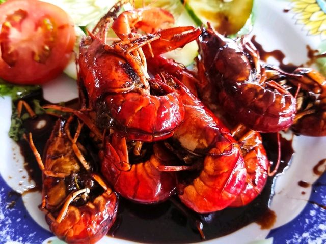 Fresh Seafood at Lake Toba