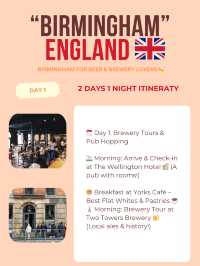 Birmingham 2 days itinerary 👏