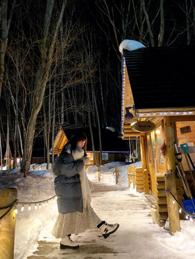 北海道富良野⛄️雪國森林精靈露台