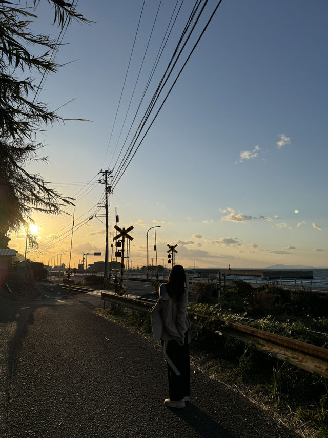 시모나다역 근처 숨겨진 선셋 명소 “시오야해변”