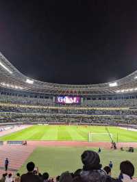 味の素スタジアムでサッカー観戦