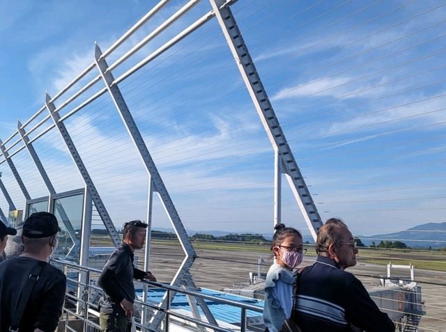 【鹿児島】展望デッキで飛行機を見送る✈️