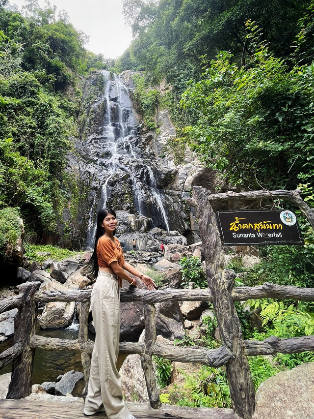 น้ำตกสุนันทา ที่ซ่อนตัวอยู่ใน อ.ท่าศาลา จ.นครศรีฯ