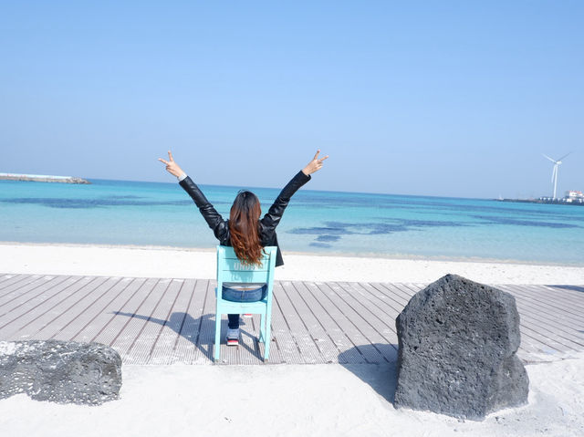 Woljeongri Beach Vibes 🌊☕ – Chill Days in Jeju