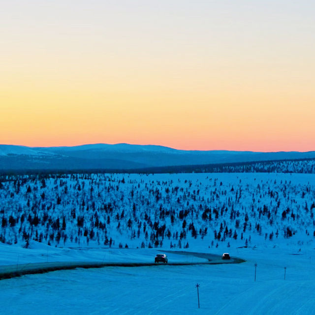 オーロラで有名なラップランドの村🇫🇮