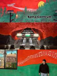 The fusion of art and metro. only in Stockholm