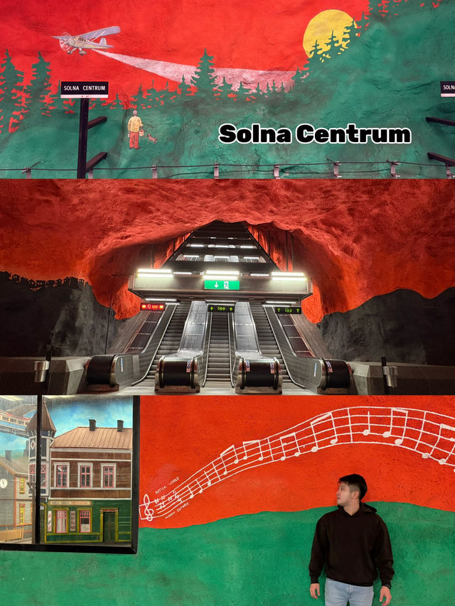 The fusion of art and metro. only in Stockholm