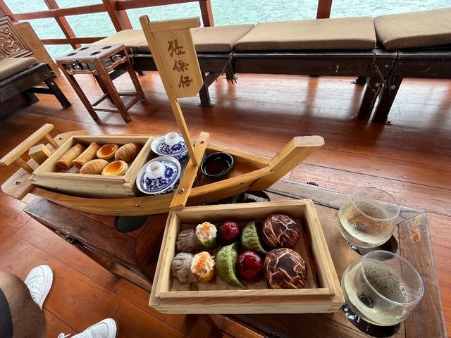 ✨️張保仔號遊船點心航遊😍高質Dim Sum Library主廚用心製作的精品點心💯