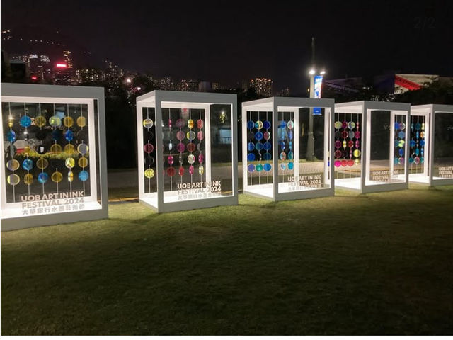 西九藝術遊走展覽館夜景🎨  