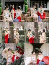 งบ 150 เช่าชุดล้านนา วัดต้นเกว๋น