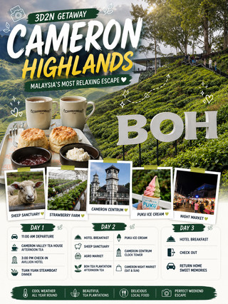 🇲🇾 ✨ You Don't Need Europe When Cameron Highlands Looks Like This 🍃