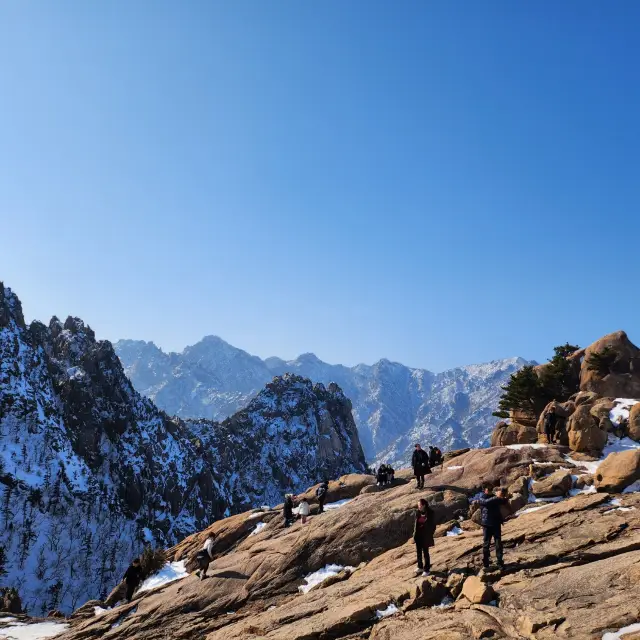 在雪嶽山的山頂上