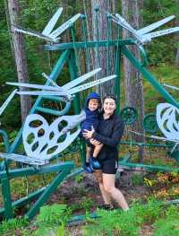 A must see junkyard park containing over 80 creative iron sculptures