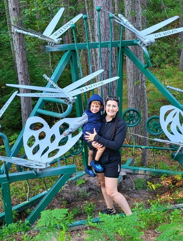 A must see junkyard park containing over 80 creative iron sculptures