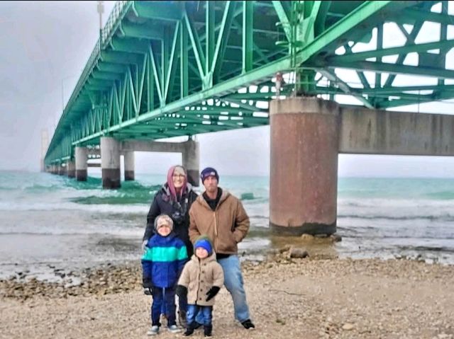 The only park where you can take a scenic stroll under the famous Mackinac Bridge