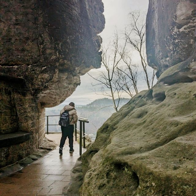 The route to Bastei Bridge