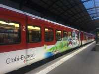 Golden Express, Maiden Peak, and Lauterbrunnen Village.