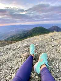 Unbeatable sunrise from the top of a volcano