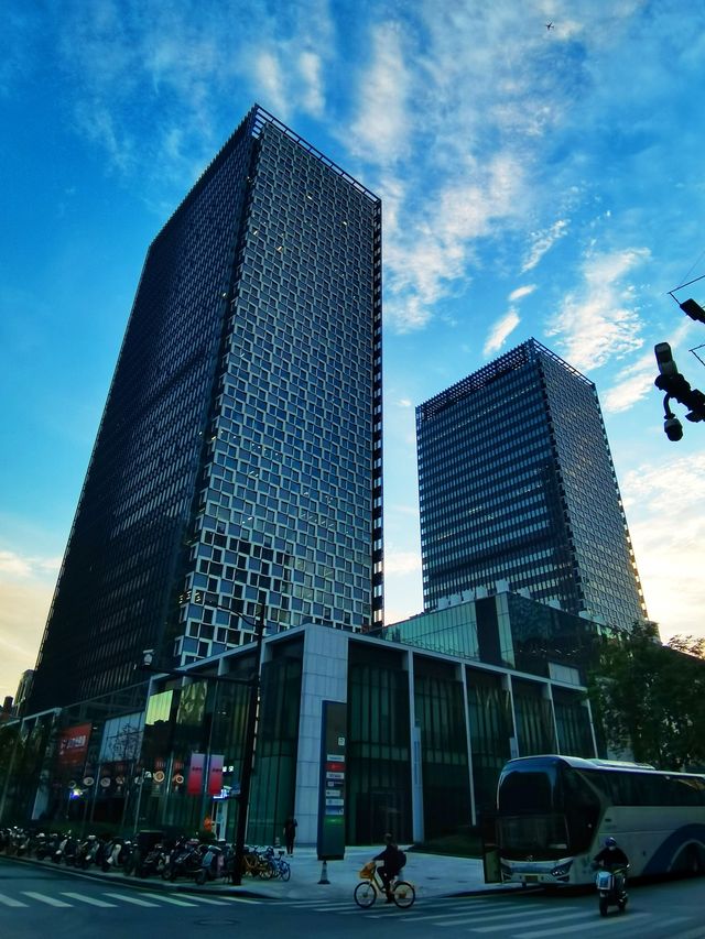 Zhapu Road in Shanghai, where new highrises coexist with old