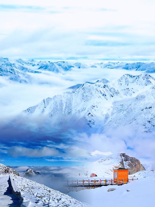 堪比瑞士雪山的——達古冰川