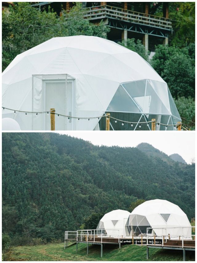 夢幻星河泡泡屋，住在野外山川|星河森林營地