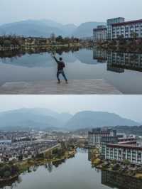 峨眉山最美湖景溫泉，還能眺望峨眉山金頂。