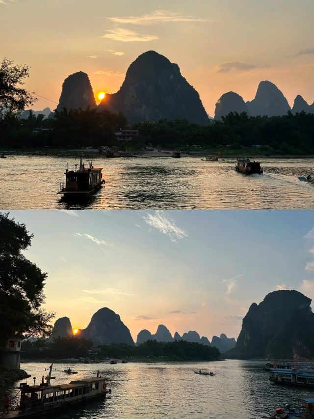 在桂林，請你欣賞一場浪漫日落